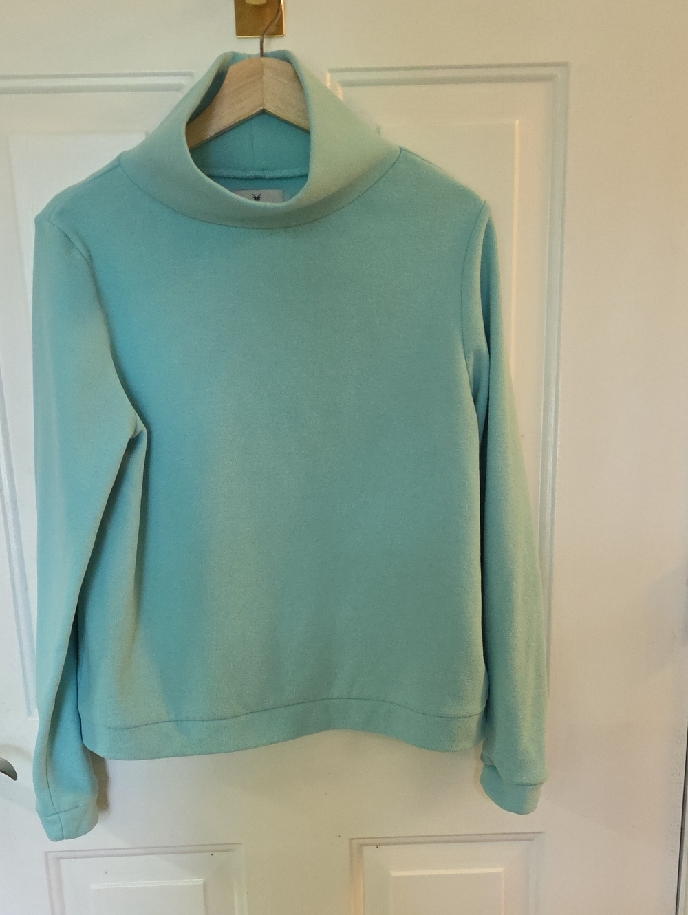 Dudley Stephens Mint Green Funnel Neck Sweater